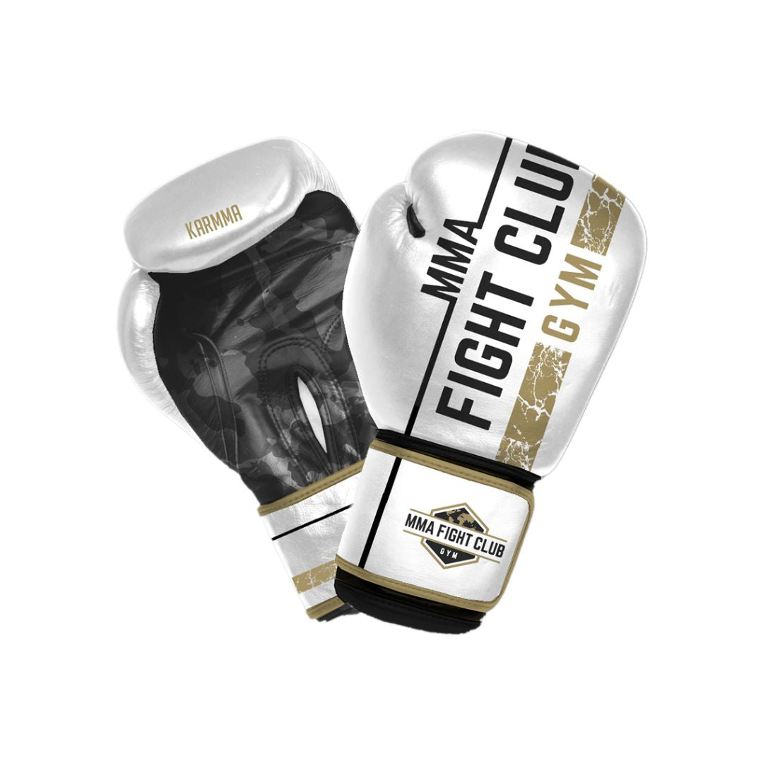 Gants de Boxe Blancs KARMMA