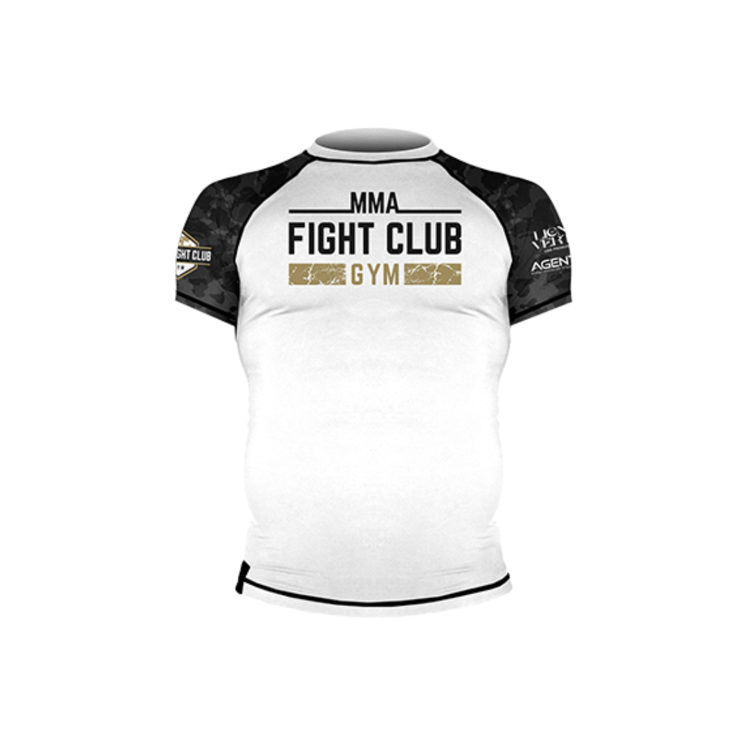 Rashguard manches courtes blanc