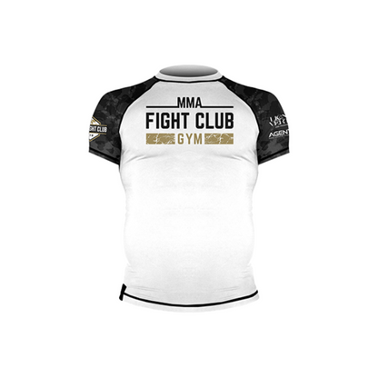 Rashguard manches courtes blanc